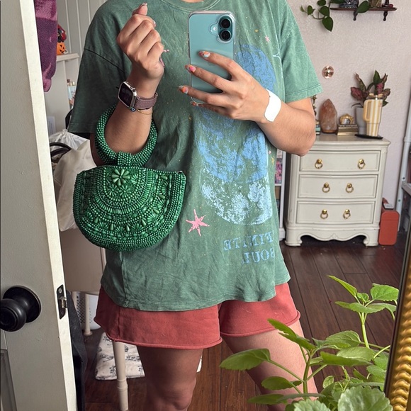 Green Beaded Handbag - Picture 9 of 9